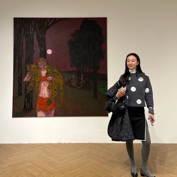 SERRER designer large polka dot sweater - Picture 4 of 4